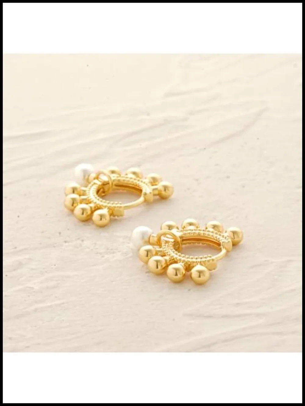 14K Gold Plated Hoop Earrings Hypoallergenic Lightweight Everyday Jewelry